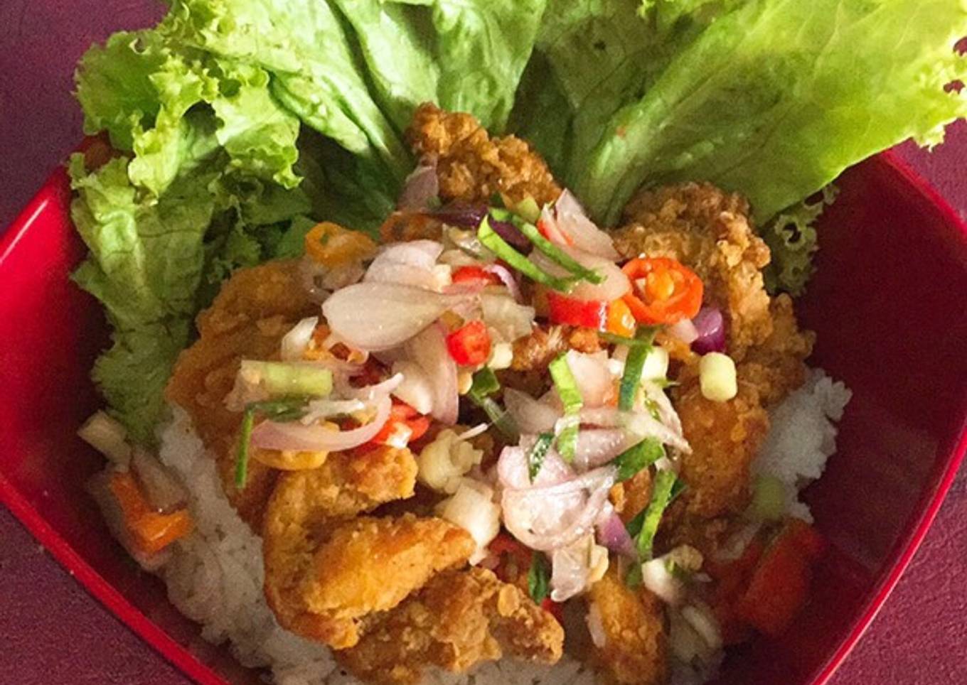 Chicken Pok-Pok sambal matah