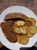 Carne al horno con papas españolas