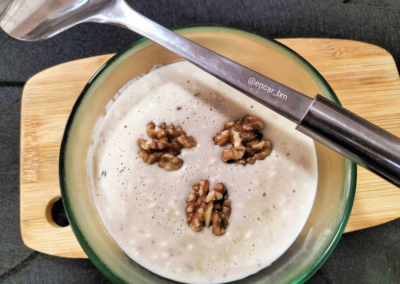 Salsa de queso y nueces