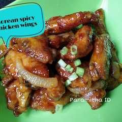 รูปของ Korean spicy chicken wings