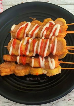 Foto resep Sate roti sosis