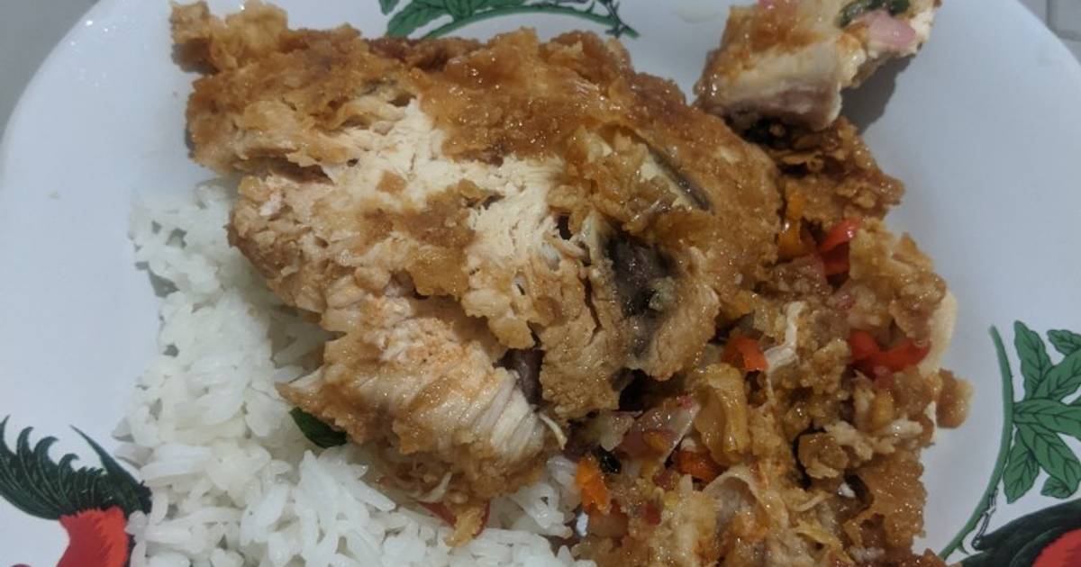 Resep Ayam Geprek  Matah oleh Dimitri Dwi Putra  Cookpad