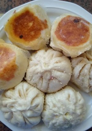 高麗菜水煎包 的食譜成品照片