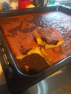 Una foto de Bizcocho de chocolate y naranja