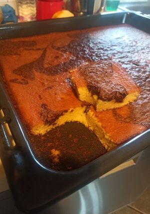 Una foto de Bizcocho de chocolate y naranja
