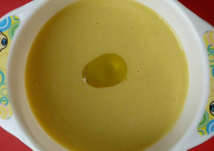 Resep MPASI 7m+ : Oattemcha (Oat,Tempe,Kabocha)+evoo Anti Gagal