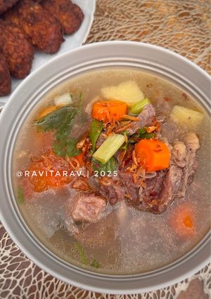 Foto resep Sop iga dan daging