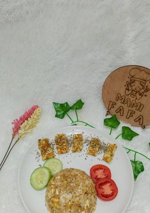 Foto resep NASI GORENG SAT SET DAN FLUFFY EGG (MENU KELUARGA,KIDS FRIENDLY)