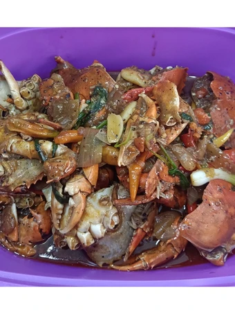 Langkah Mudah untuk Menyiapkan Resep Kepiting saus lada hitam yang Enak Banget Anti Ribet, Bikin Ngiler