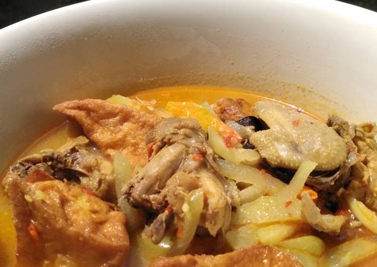 Cara mudah memasak Lontong Sayur Labu Siam, Lezat
