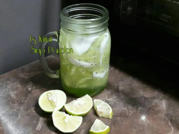 Cara Mudah Membuat Resep 03) Es Kuwut Sirup Pandan yang Bikin Ngiler Anti Ribet, Menggugah Selera