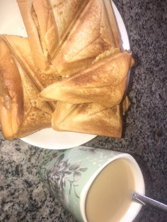 Toasted bread ainihin hoton girkin