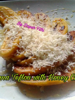 Foto resep Banana Teflon with Honey Chesee