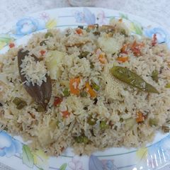 Mix vegetables pulao A picture of Mix vegetables pulao.