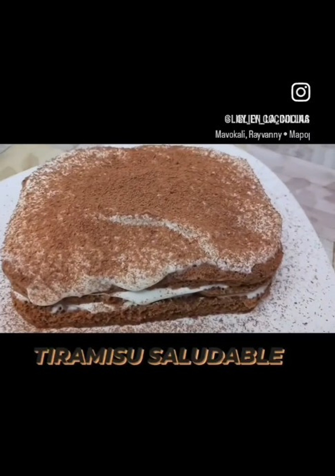 Una foto de Tiramisú saludable