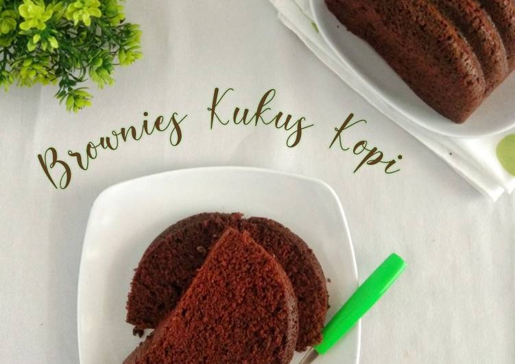 Langkah Mudah untuk mengolah Brownies Kukus Kopi, Bisa Manjain Lidah