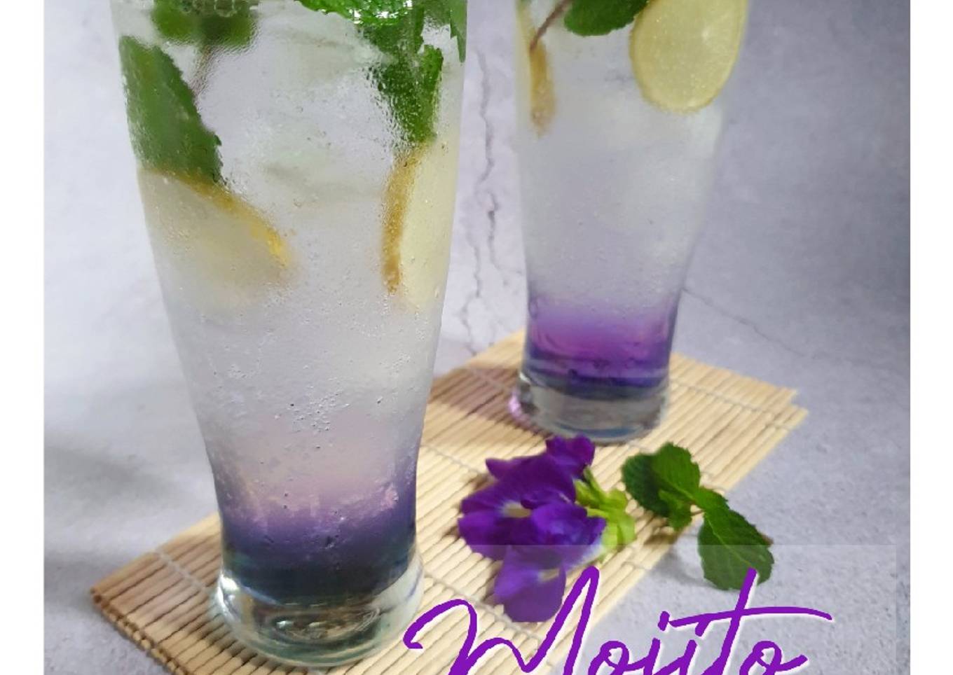 Mojito (Lemon, Mint, Bunga Telang)
