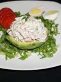 Palta reina rellena con pollo