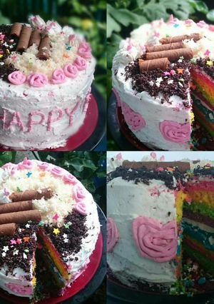 Foto resep Rainbow cake