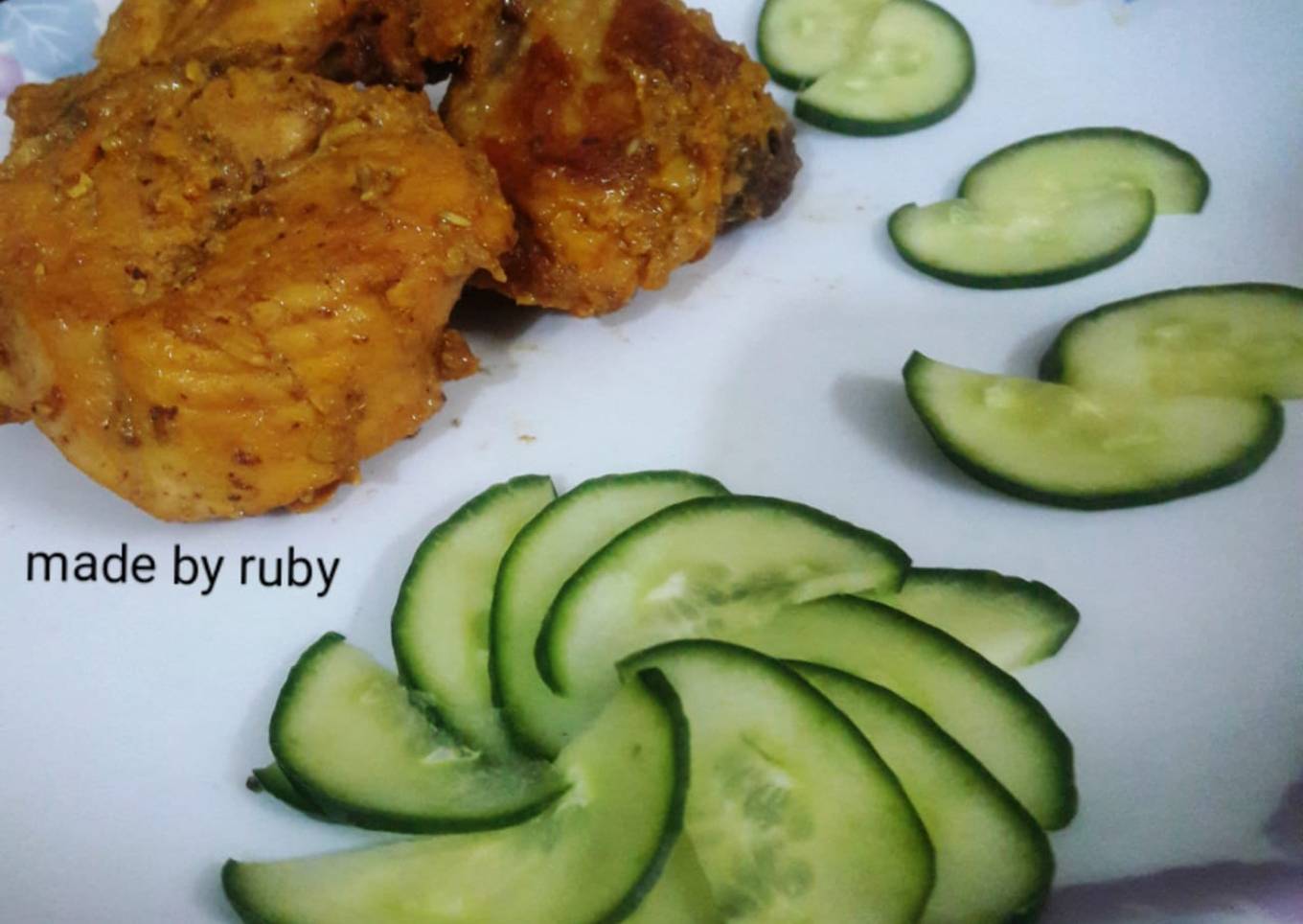 Barbeque steam chicken