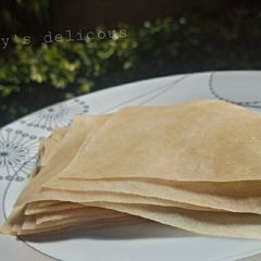 A picture of Samosa and roll sheet.
