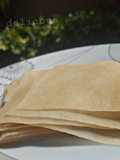 A picture of Samosa and roll sheet.