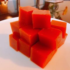 A picture of Agar Agar Diet 1: Tomato Kanten (Agar Agar) Jelly for weight loss.