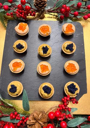 Una foto de Tartaletas de surimi y de mejillones