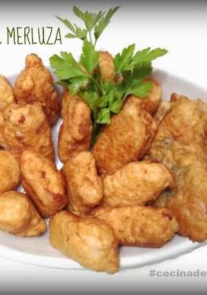 Una foto de Delicias de merluza a la romana
