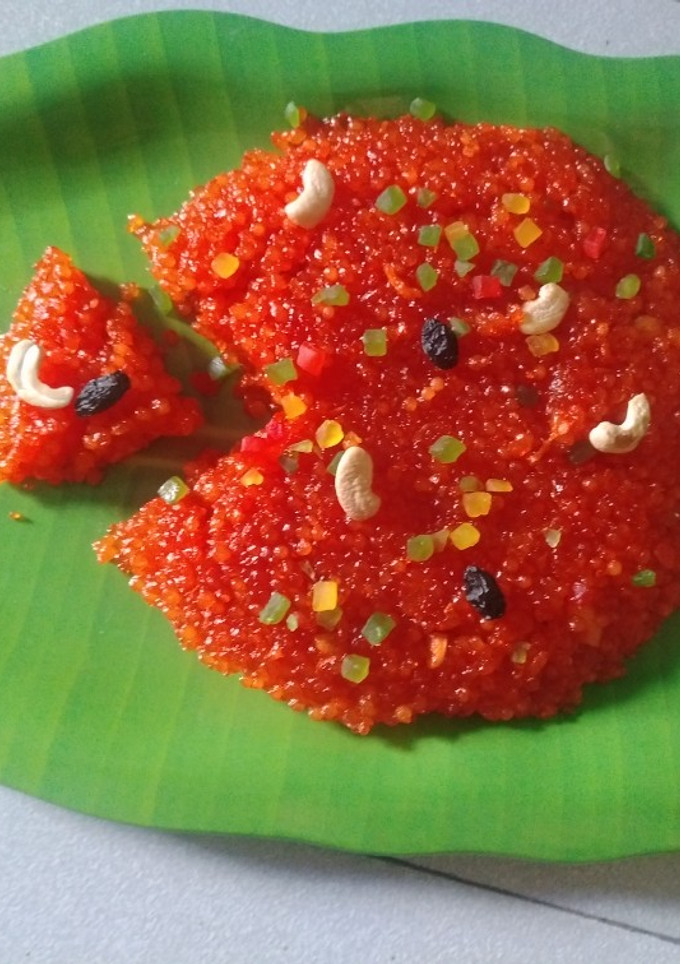 ‌ஜாகோ கேரட் ஸ்வீட் (Sago carrot sweet recipe in tamil) செய்முறை முக்கிய புகைப்படம்