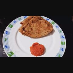 A picture of Sweet potato Paratha.