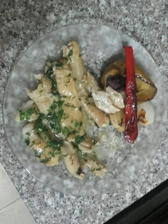 Una foto de Filete de merluza en Salsa de vino blanco