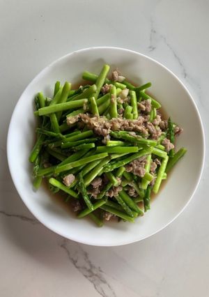 รูปของ ผัดหน่อไม้ฝรั่ง 🍽