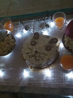 صورة لوصفة كيكة عيد ميلاد بسيطة