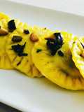 Ravioli with Cardoncelli Mushrooms and Aspragine