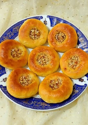 عکسی از دستور نان هل و بادام آتشفشانی