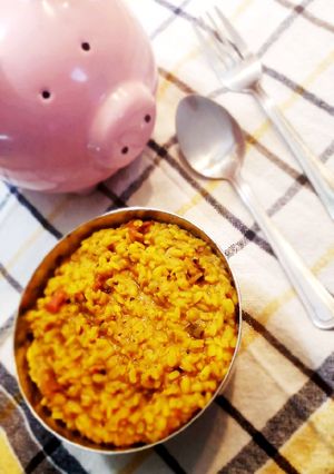 A picture of Quick urad daal.