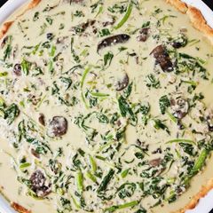 Keto Spinach & Mushroom Quiche A picture of Keto Spinach & Mushroom Quiche.
