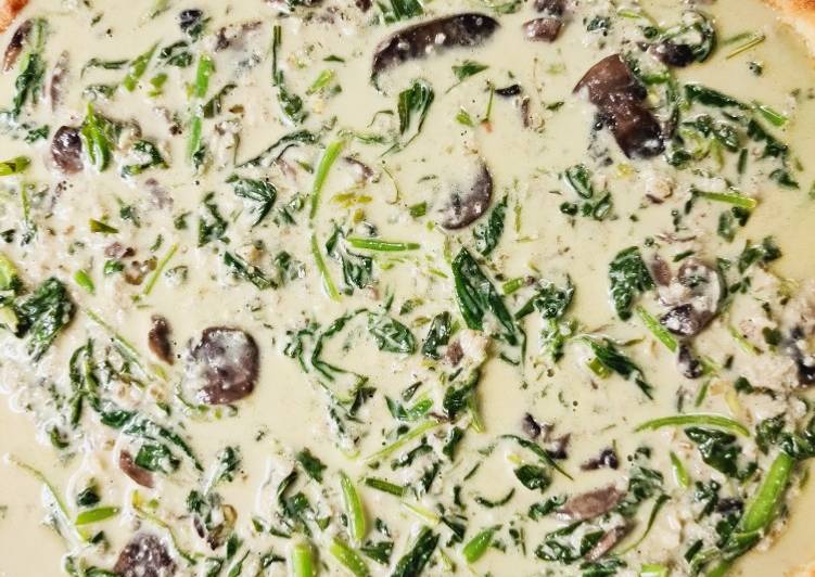 Recipe of Speedy Keto Spinach &amp; Mushroom Quiche