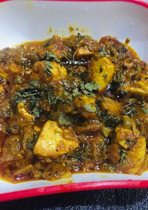 A picture of Paneer curry (Dhaba style).