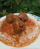 Albóndigas dulces con arroz 😊