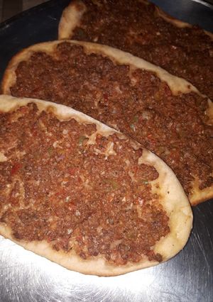 صورة لوصفة صفيحه باللحم شاميه 👌😍صفيحة الجمعه (بالصور)