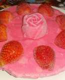 Strawberry ice cream cake