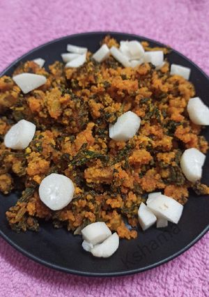 મૂળા ની ભાજી નું શાક (Mooli Bhaji Shak Recipe In Gujarati) રેસીપી મુખ્ય ફોટો