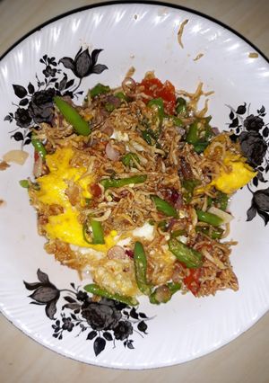 Foto resep Sambel teri telor ceplok