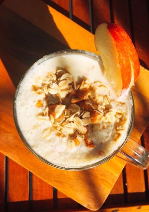 Hình của món Eat clean-Sữa chua trái cây yến mạch ngũ cốc- bữa sáng nhanh gọn đủ chất.