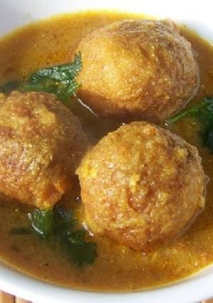 A picture of Mooli ka kofta.