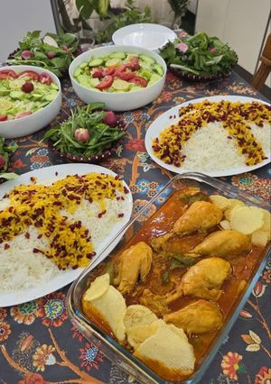 عکسی از دستور مرغ دمی