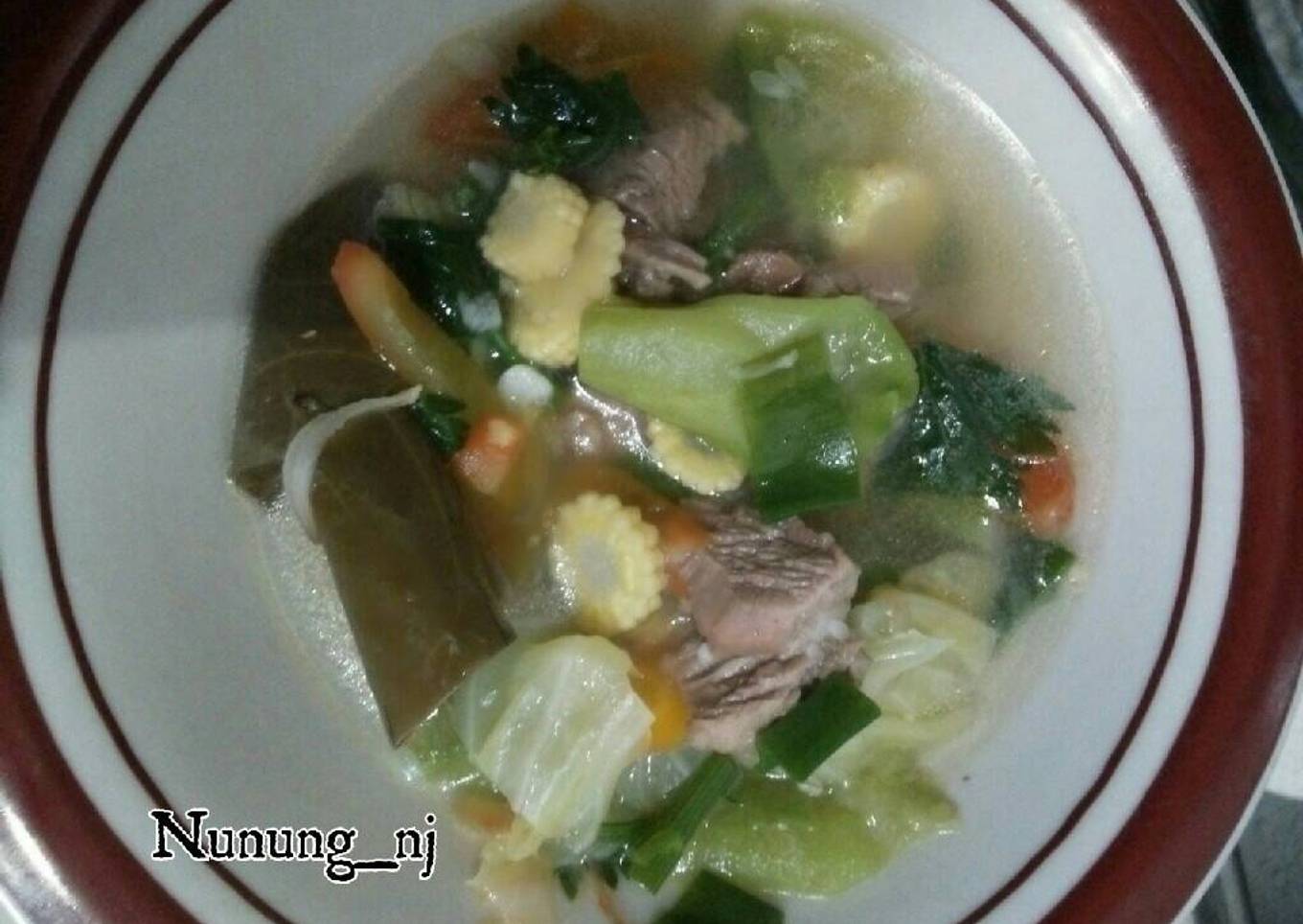 Sop daging + emes anti gagal