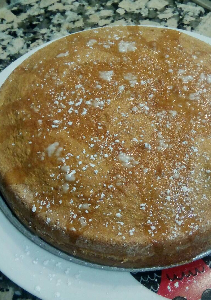 Una foto de Bizcocho de yogur de soja (sabor vainilla) 🌌🎆 Receta muy fácil